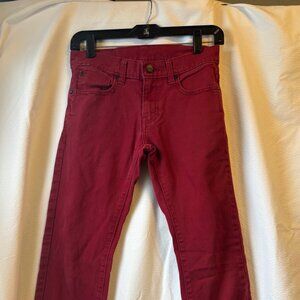 Denizen Levi's Red Skinny Jeans Boys 12